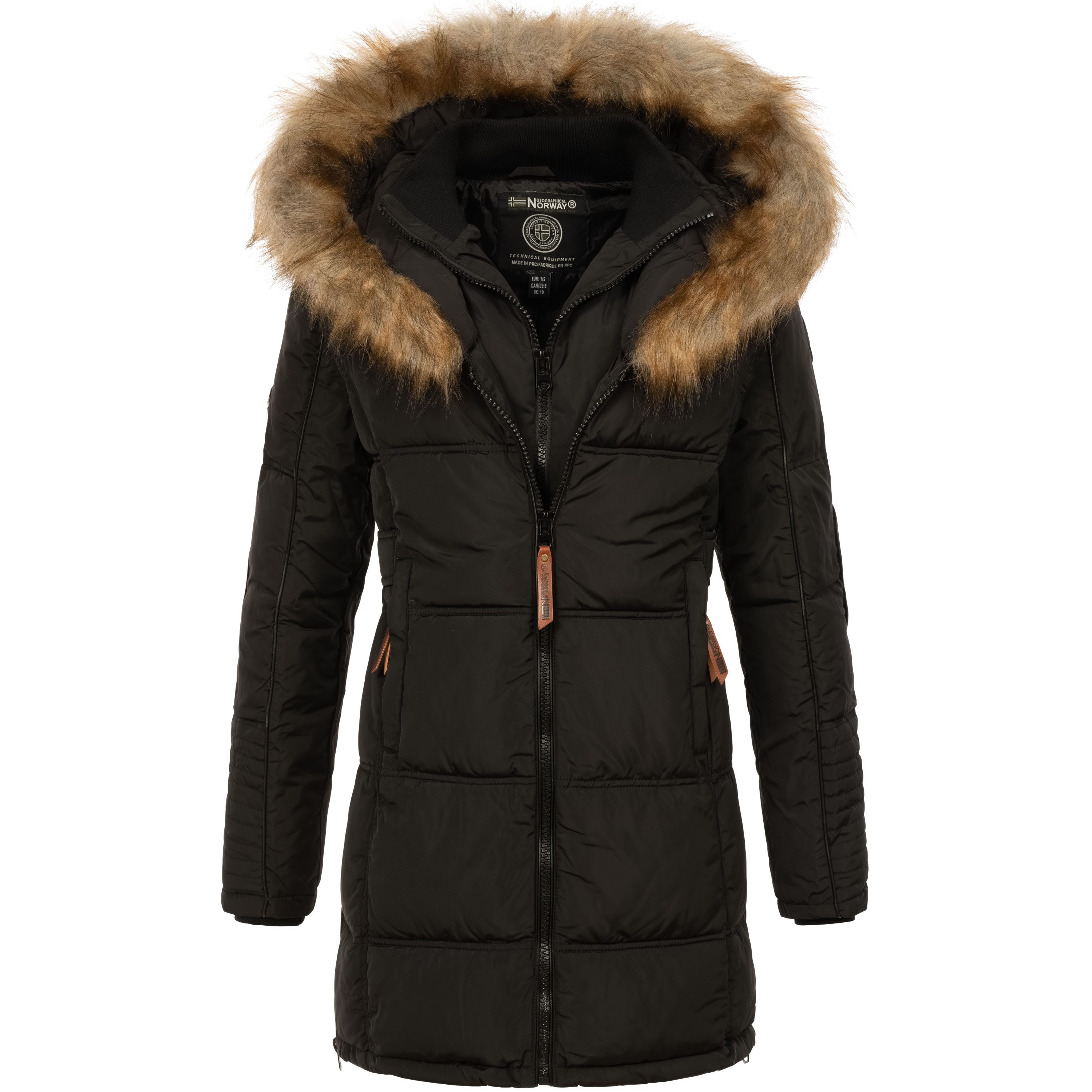 Geographical Norway Parka Damen Outdoor Winter Jacke Mantel lang geschnitte günstig online kaufen