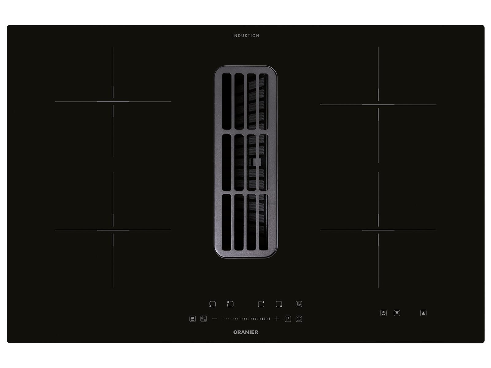 Oranier Kochfeld mit Dunstabzug KFA390, Timer, TouchControl-Bedienung