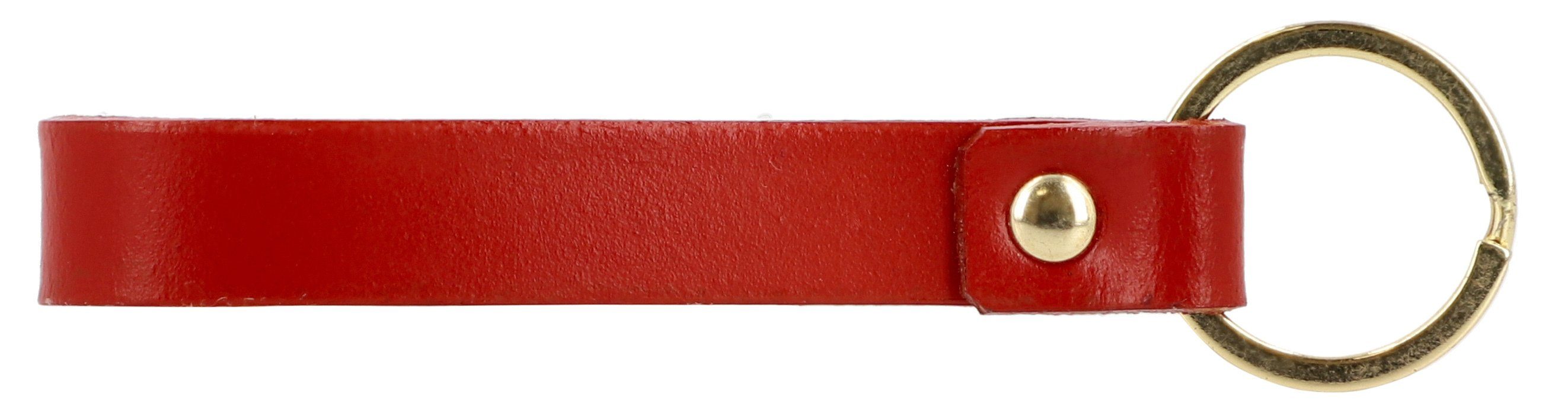 Gusti Leder Schlüsselanhänger Tammo (1-tlg) Rot