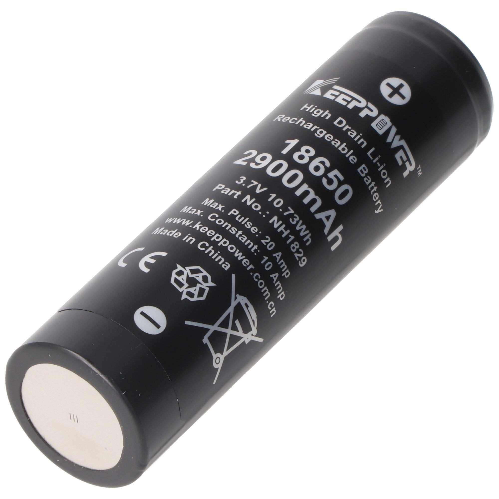 Keeppower Keeppower IMR18650 Akku 2900mAh, Akku 2900 mAh (3,7 V)