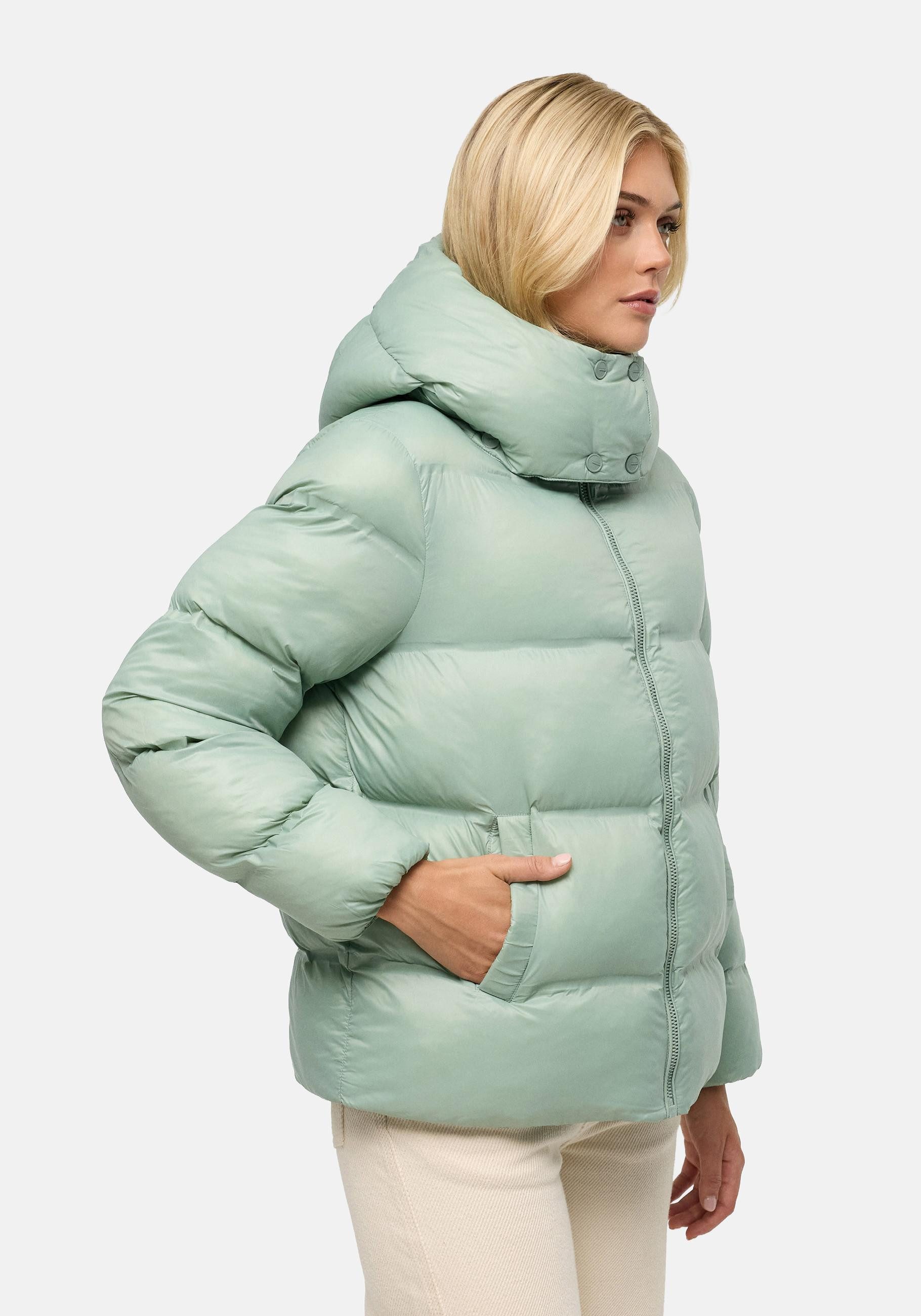 Navahoo Steppjacke Snow-Frame 14 Damen Winterjacke mit abnehmbarer Kapuze