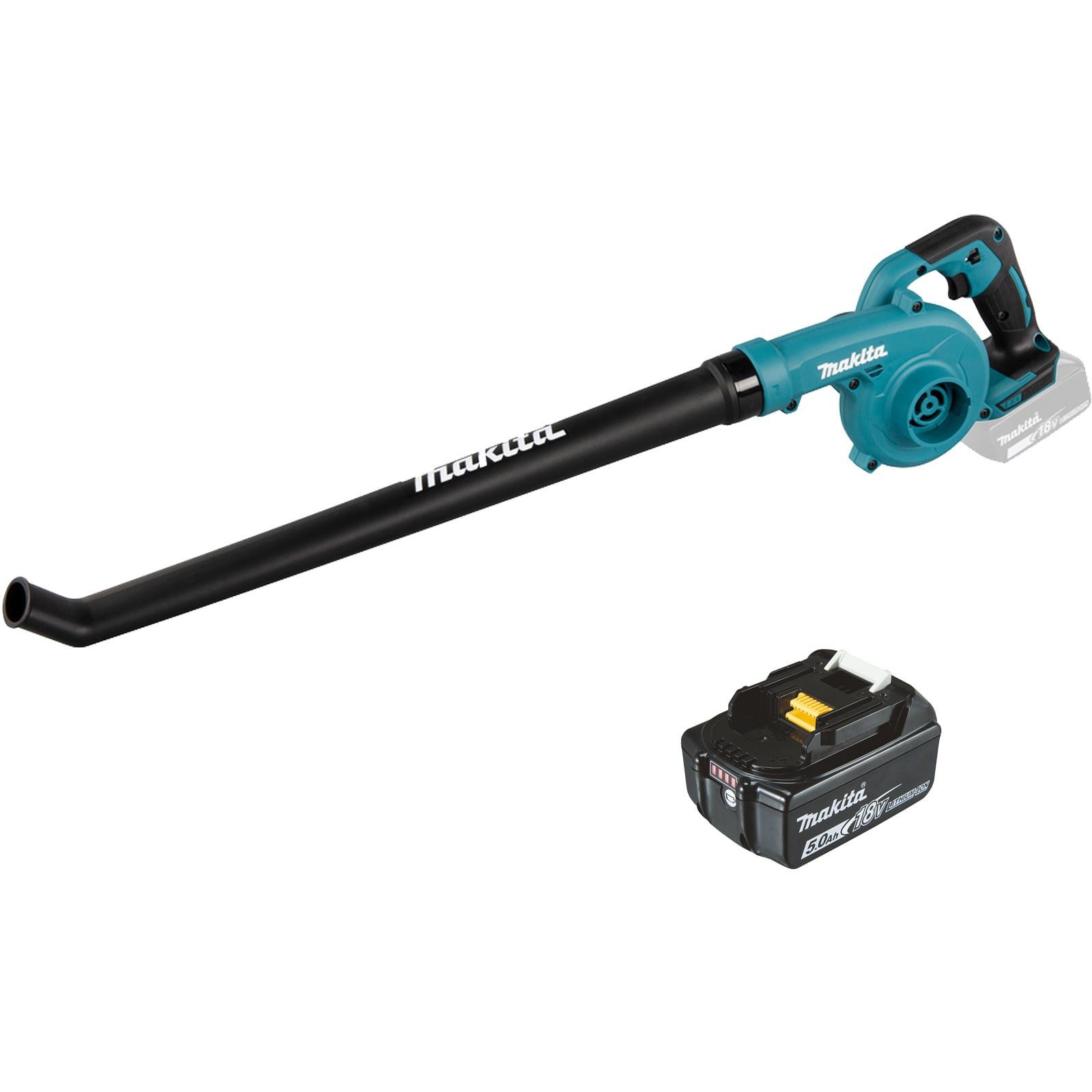 Makita Akku-Laubbläser Makita DUB186T Akku-Laubbläser 18 V / 1x 5,0 Ah Akku