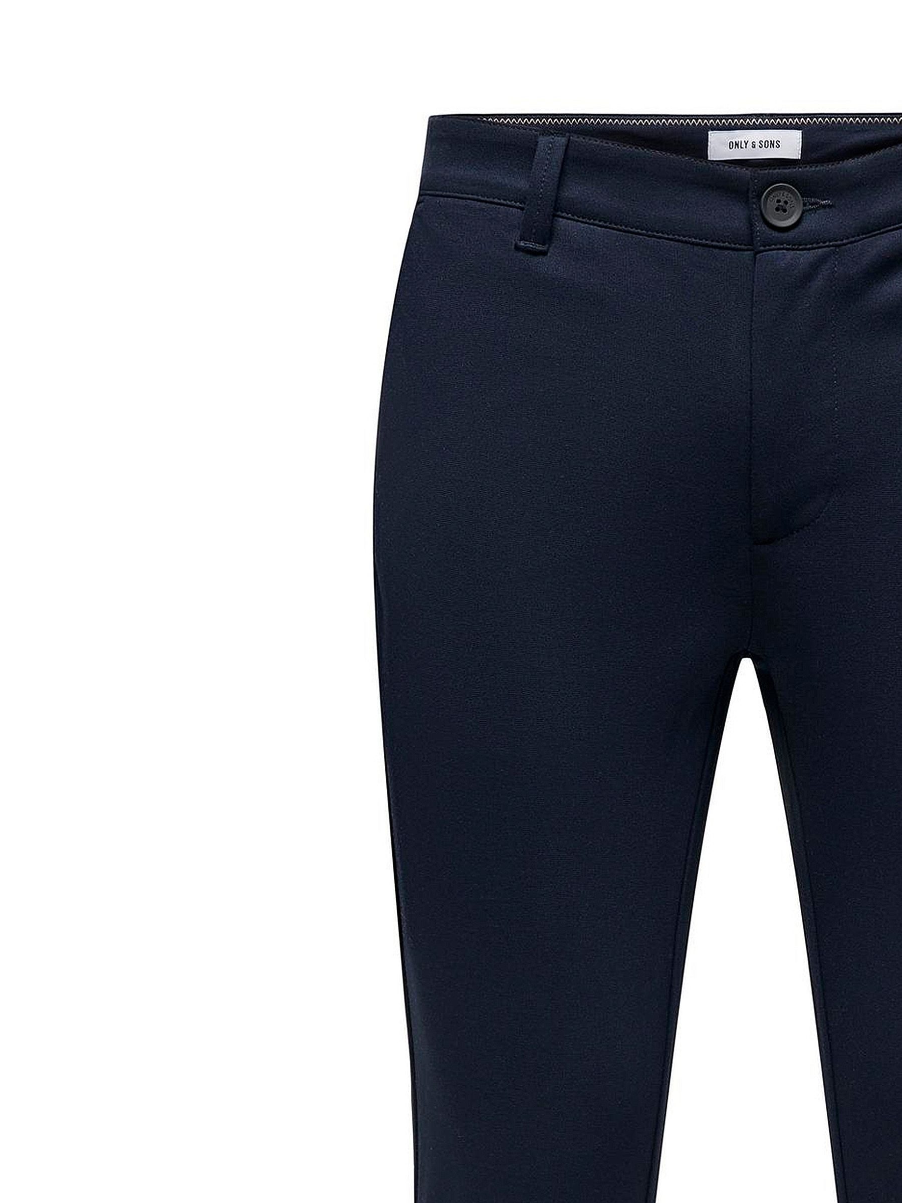 ONLY & SONS Chinohose Elegante Stoffhose Stretch Pants Business ONSTHOR für Herren Slim fit unifarben elastisch Reißverschluss elegant-Style