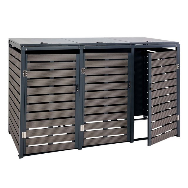 MCW Mülltonnenbox “MCW-K14-3XL”, Deckel von oben zu öffnen für leichtes Befüllen