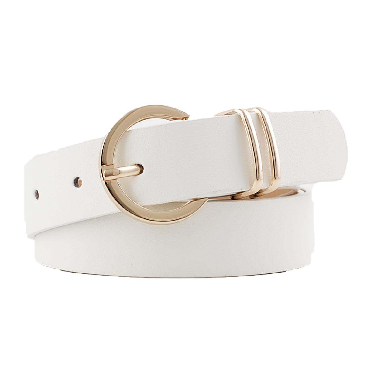 Coonoor Taillengürtel Ledergürtel für Damen goldene Schnalle Leder gürtel( günstig online kaufen