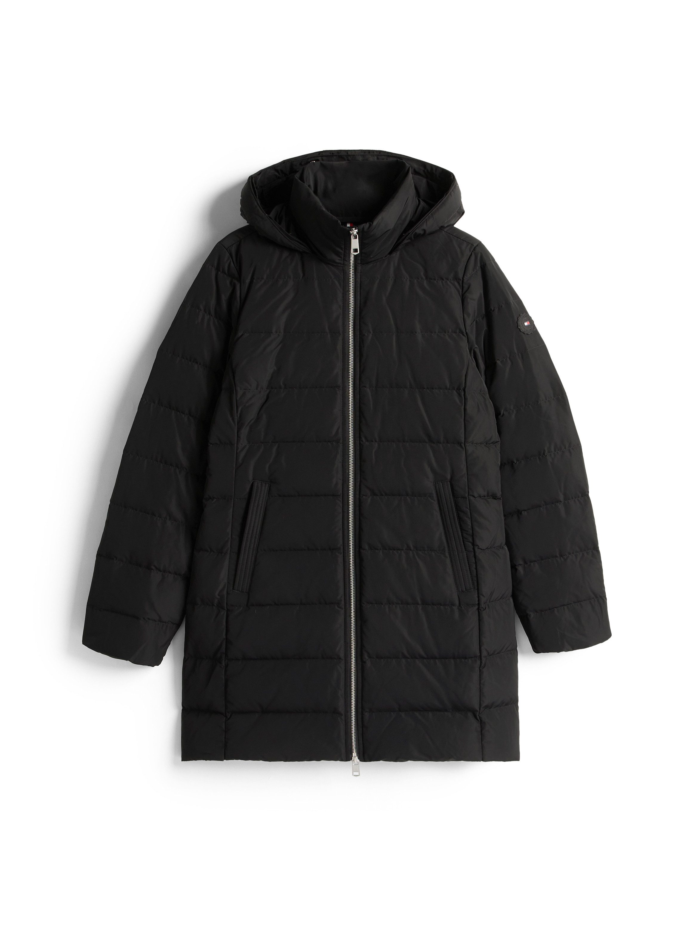Tommy Hilfiger Steppmantel MW DOWN SLIM COAT WITH FUR mit Fellimitat