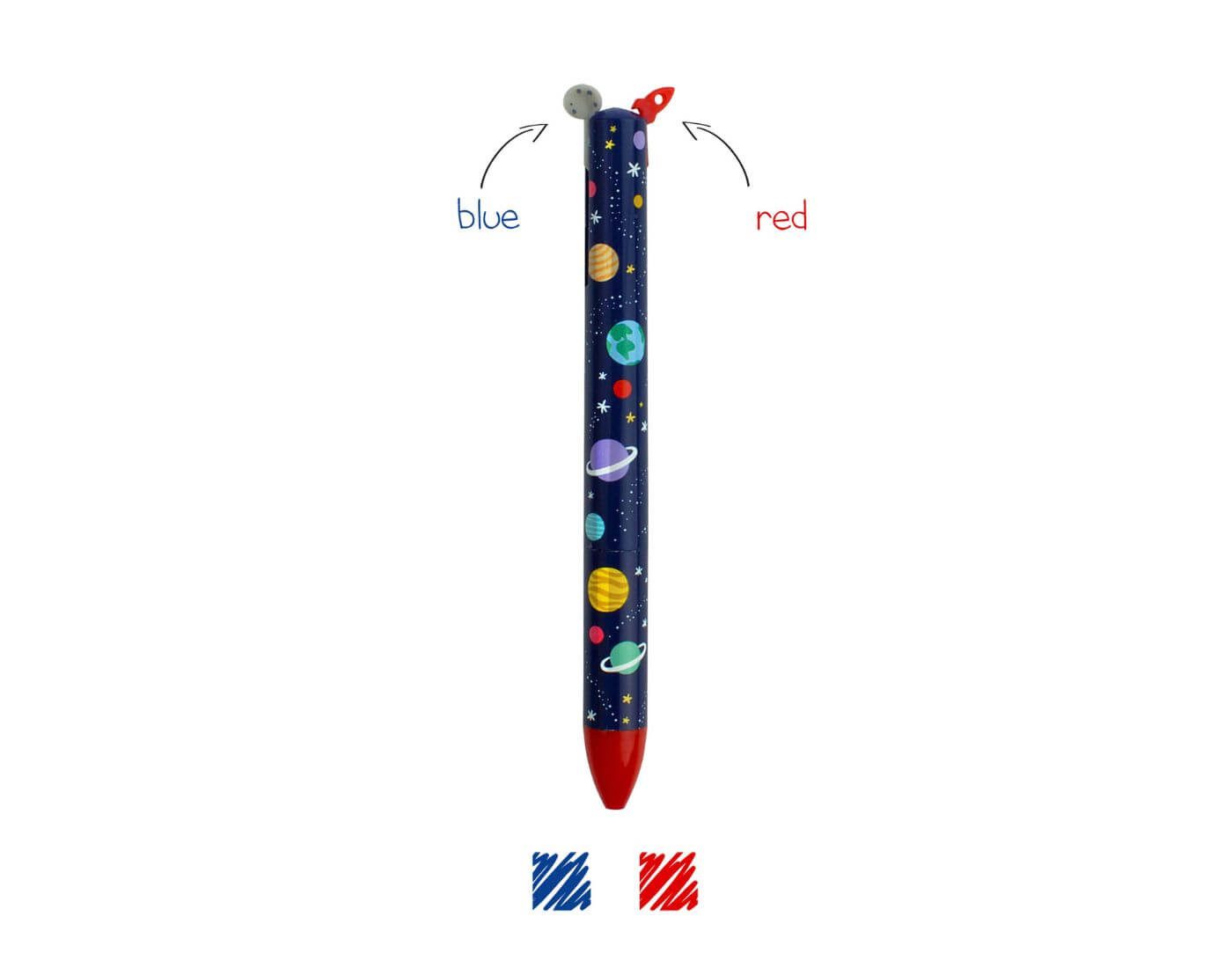 Legami Kugelschreiber Zweifarbiger Kugelschreiber - Click&Clack - Space