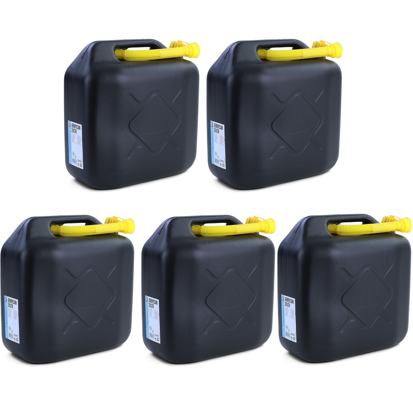 RAMROXX Benzinkanister »5x 20L Kraftstoff Benzin Diesel Kanister Reserve  UN-Zulassung Kunststoff« online kaufen | OTTO