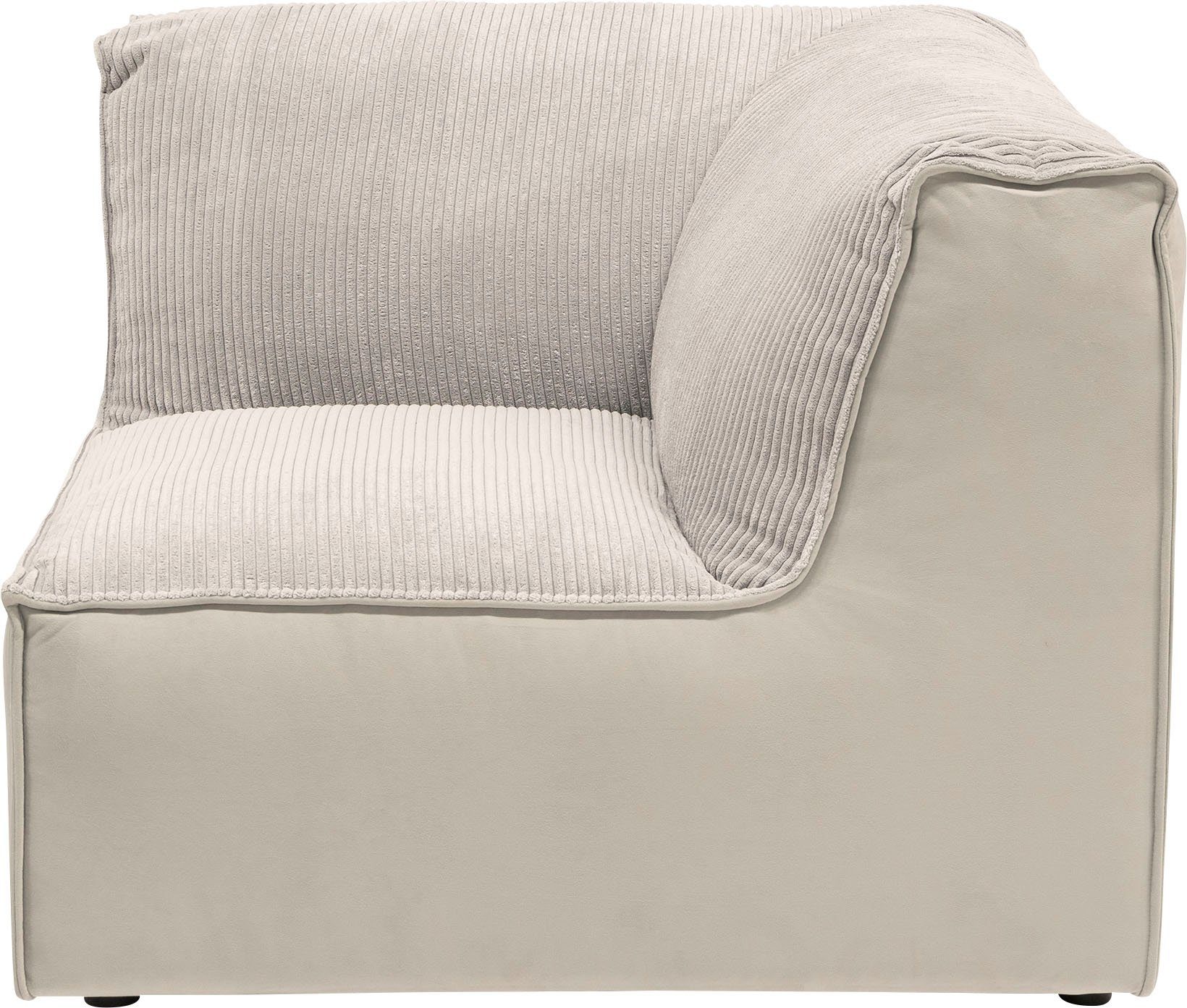 RAUM.ID Sofa-Eckelement Modulid (1 St), als Modul oder separat verwendbar, in Cord beige