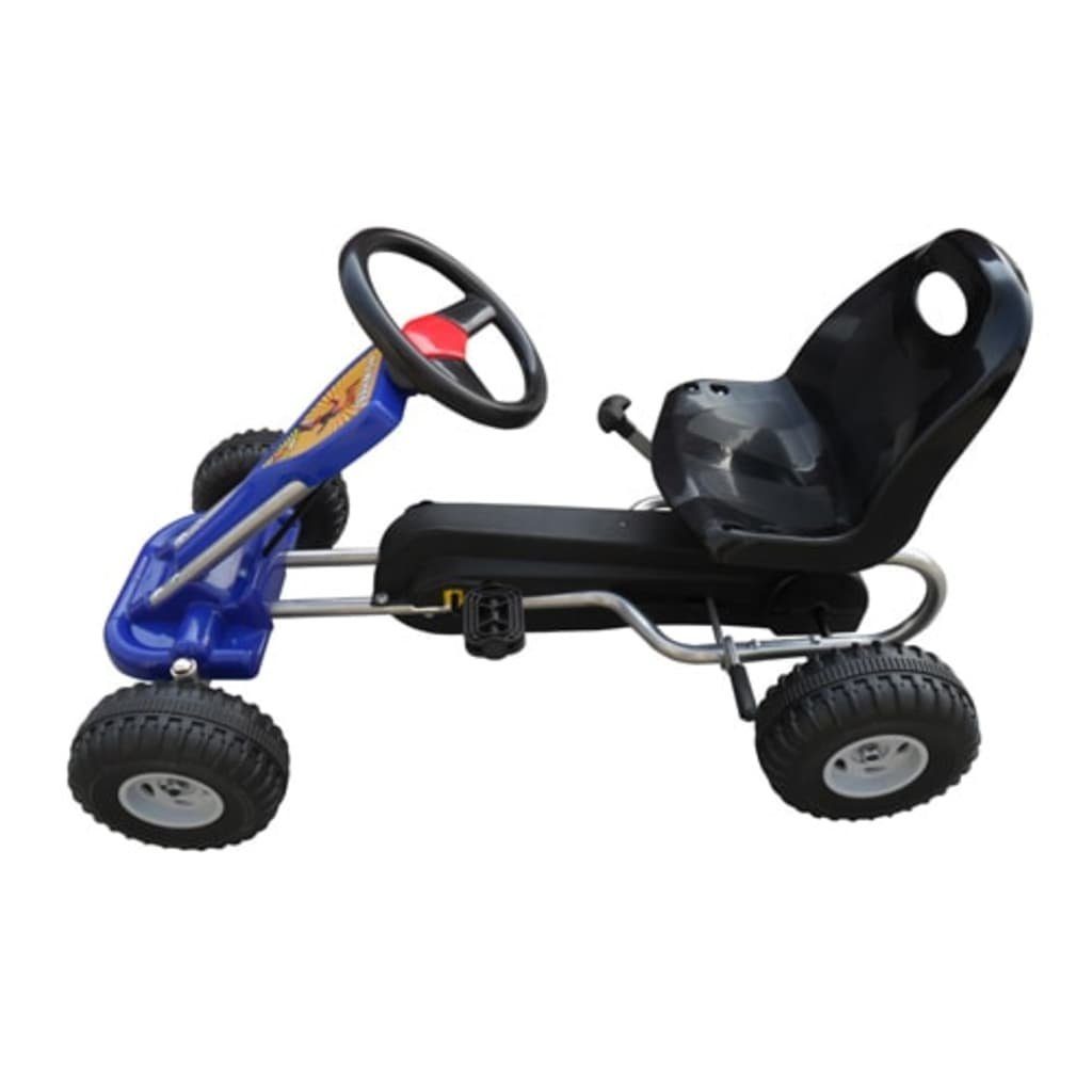 Blau vidaXL Pedal-Gokart Tretfahrzeug