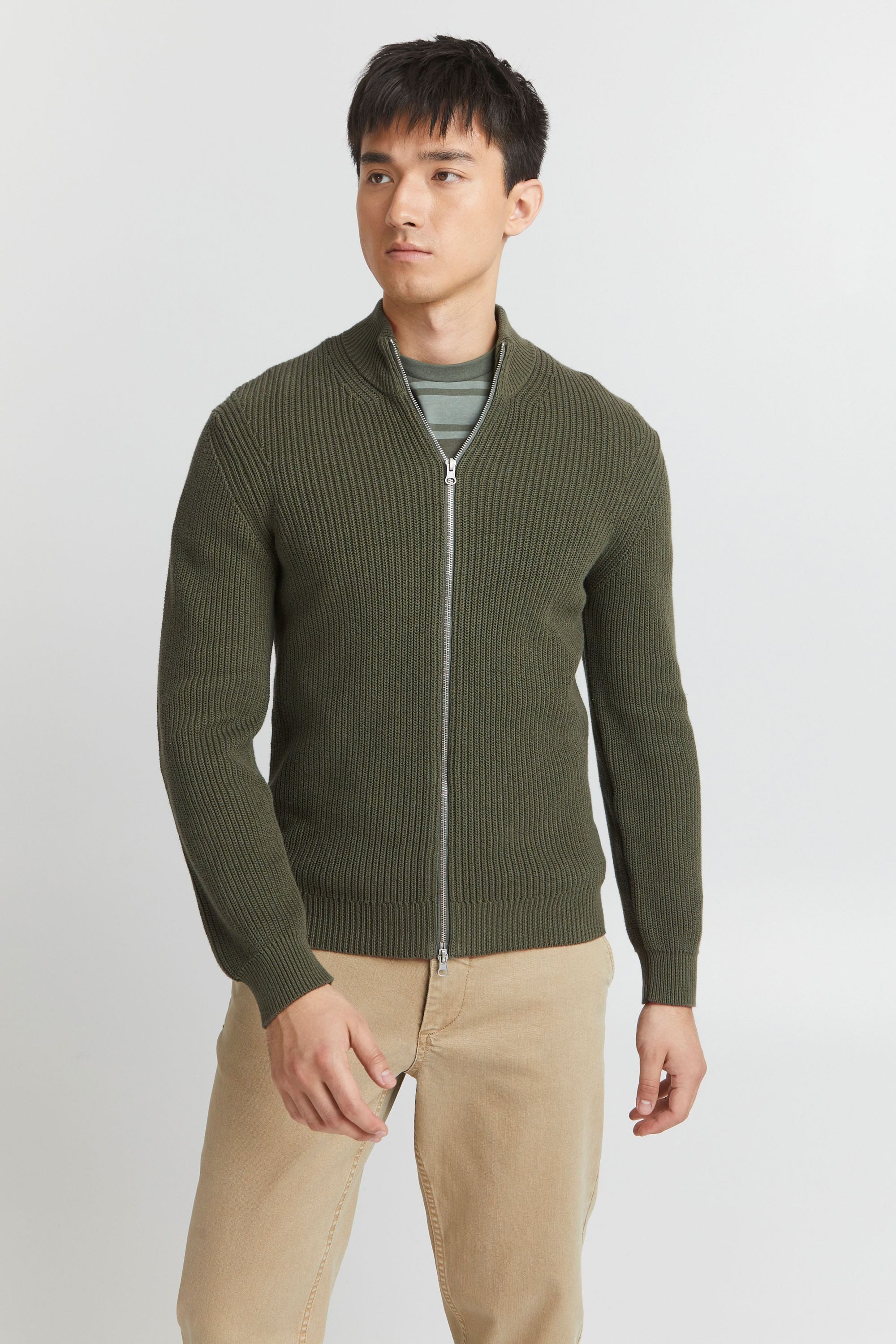 Casual Friday Strickjacke Kurt 0034 zipper günstig online kaufen