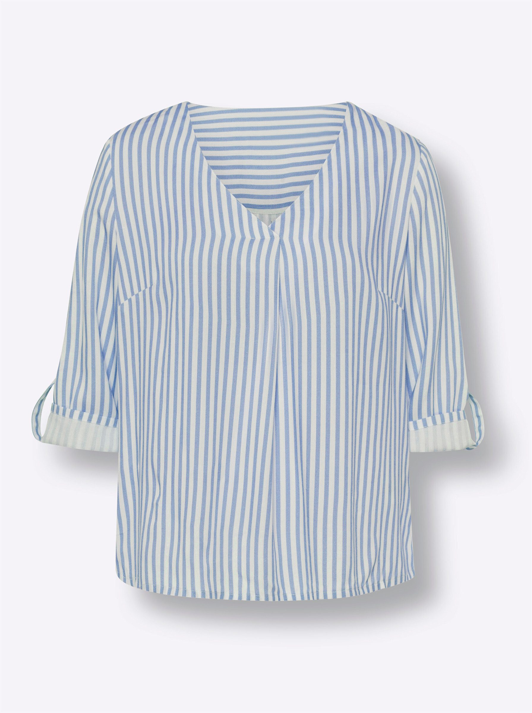 heine Klassische Bluse Streifenbluse 3/4-Arm – Bild 4 von 4