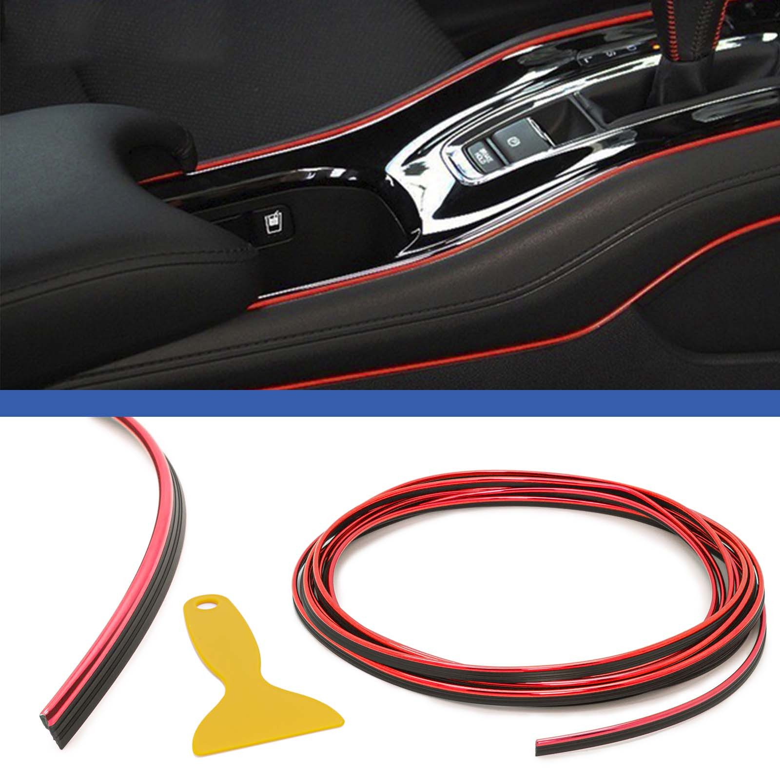 Adapter Universe 5m Auto Innen Raum Dekoration Bunt Design Metallic Strip Line Zier KFZ-Adapter
