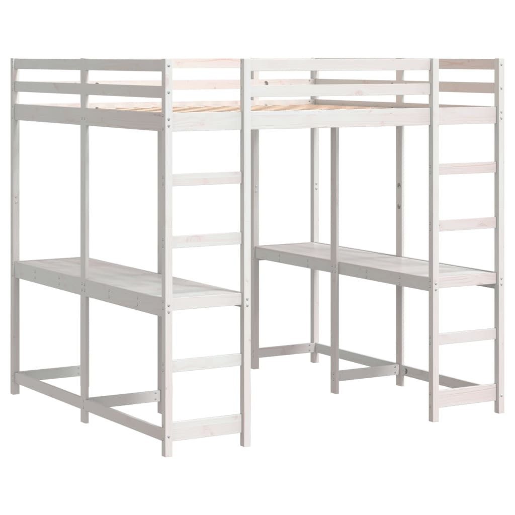 vidaXL Bett Hochbett mit Schreibtisch & günstig online kaufen