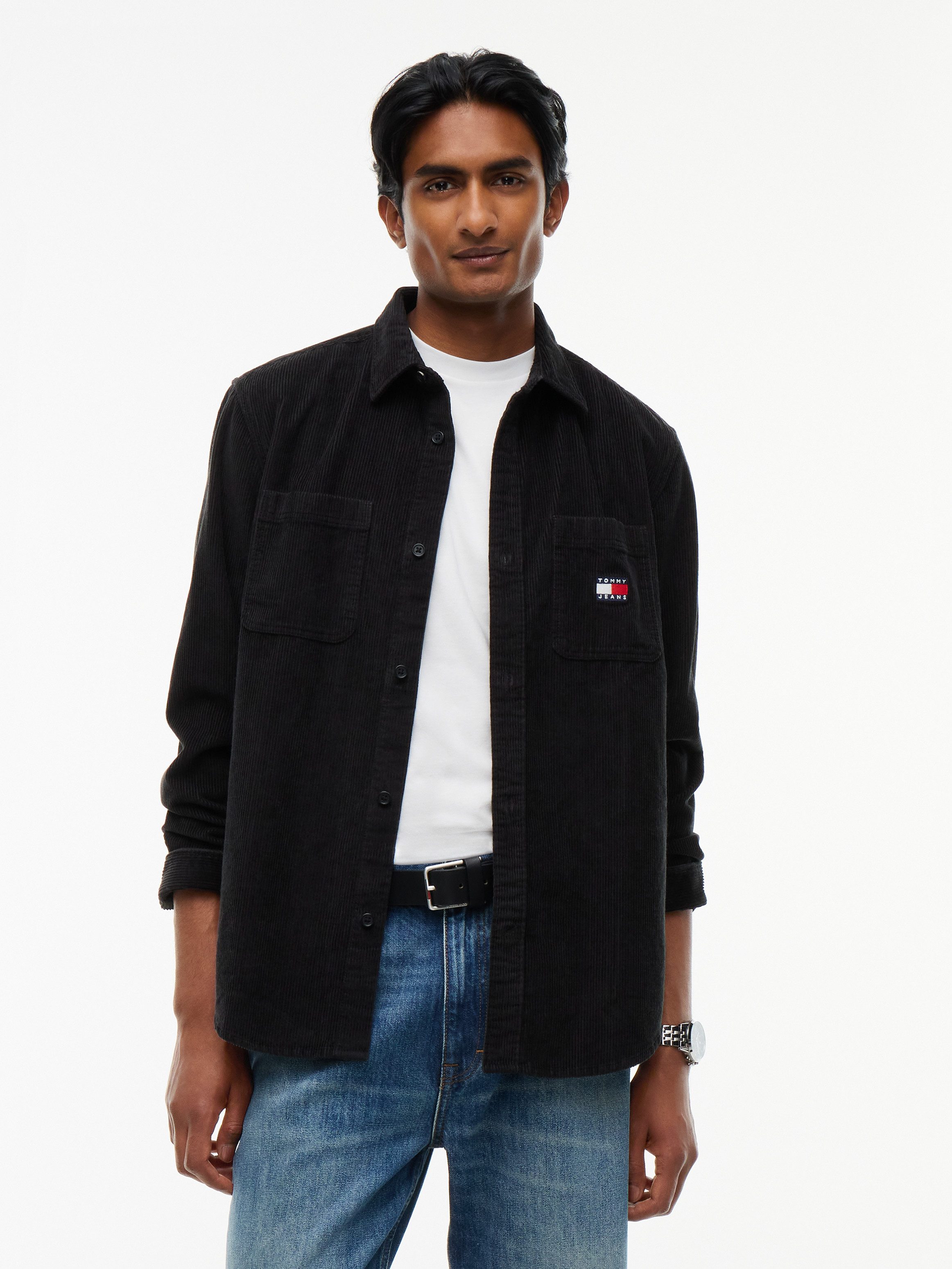 Tommy Jeans Langarmhemd RELAXED CORDUROY SHIRT Relaxed fit mit Brusttaschen