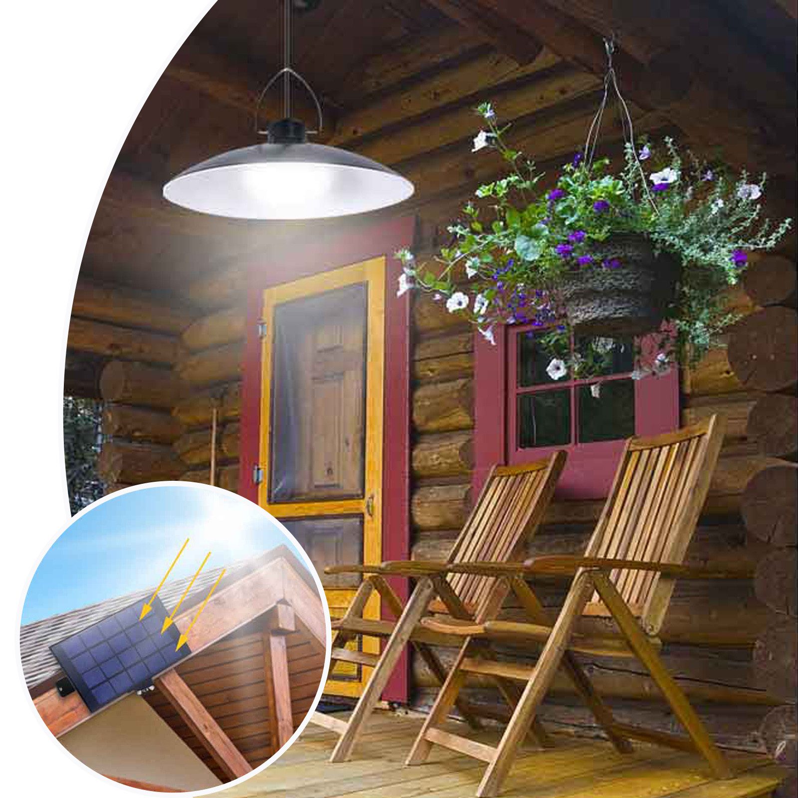 MUPOO LED Solarleuchte Solar Hängelampen 1/2/3/4 günstig online kaufen