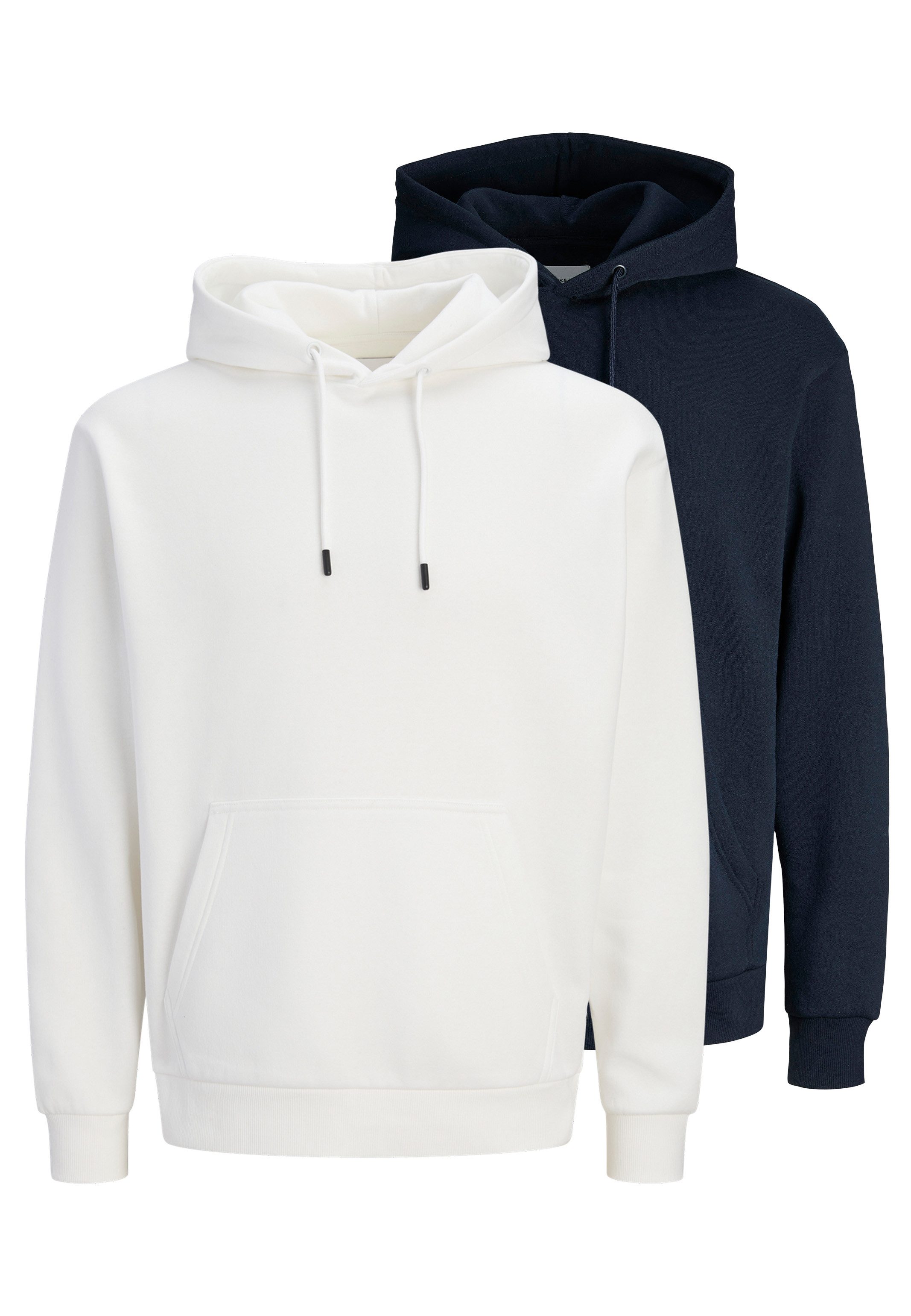Jack & Jones Hoodie 2er Pack Bradley (Spar-Set, 2-tlg) Sweatshirt / Hoodie - Atmungsaktiv