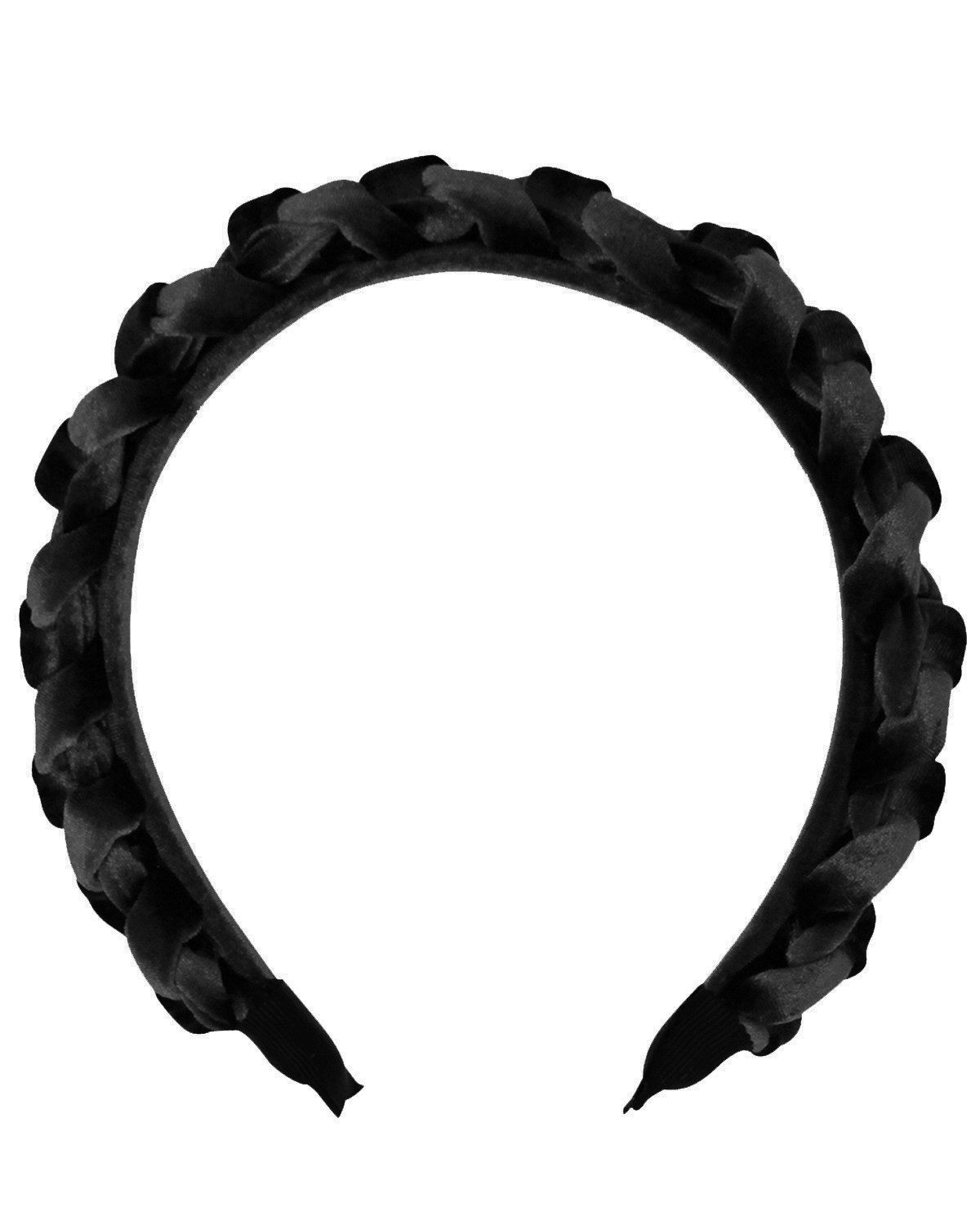 Trachtenland Haarreif Haarreif "Aneta" in Samtoptik Geflochten