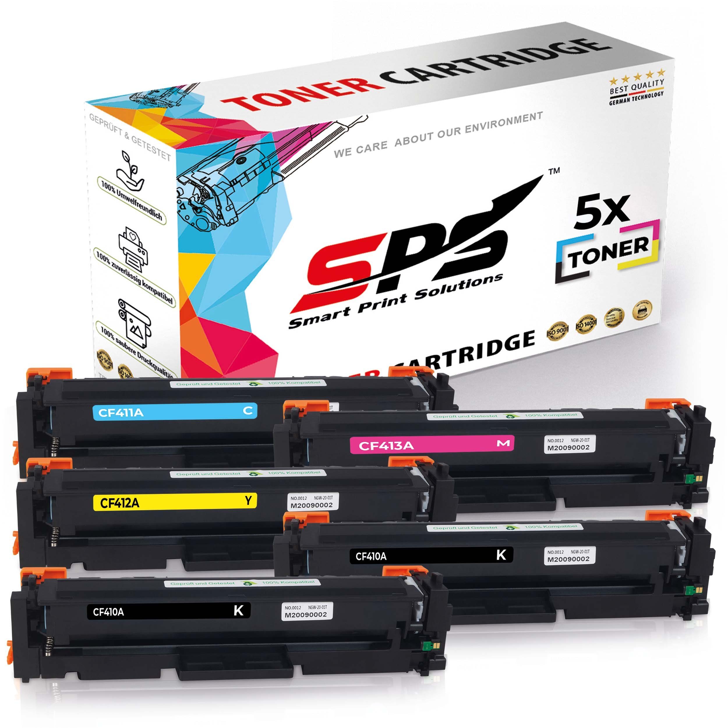 Multipack Set SPS Laserjet, 5x für Pack, Toner) Kompatibel Tonerkartusche 5x Color HP (5er