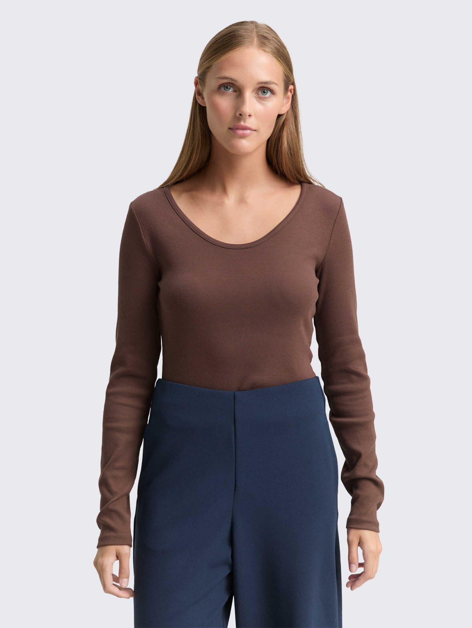 TOM TAILOR Denim Langarmshirt Slim Fit günstig online kaufen