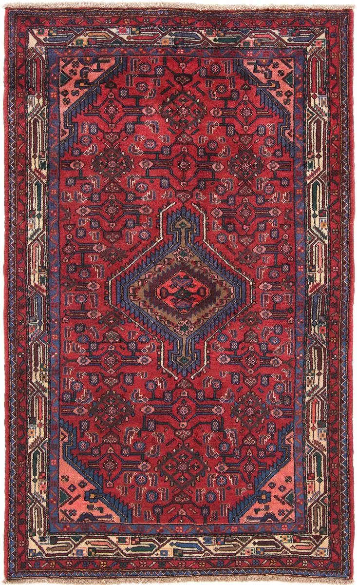 Orientteppich Hamadan 112x183 Handgeknüpfter Orientteppich / Perserteppich, Nain Trading, rechteckig, Höhe: 8 mm