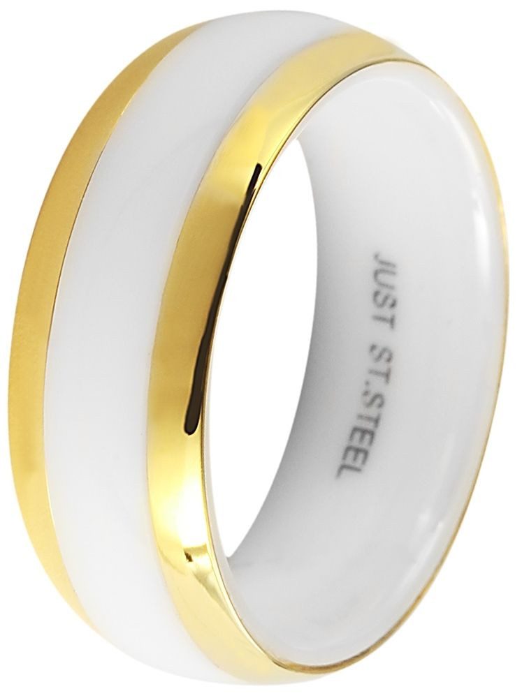 JUST WATCH Fingerring Nesa Gold Edelstahl Damen, Damen Ring günstig online kaufen