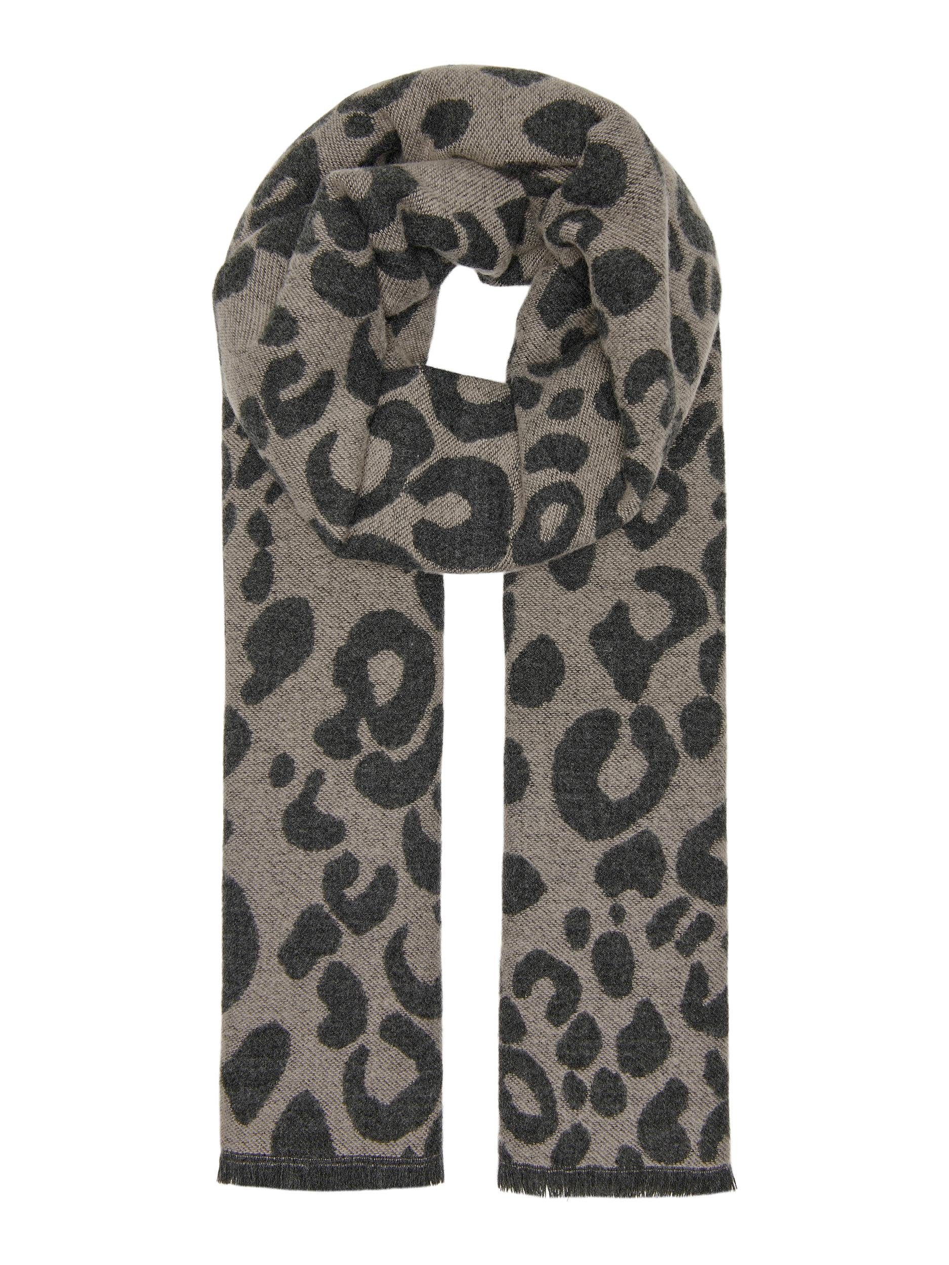 ONLY Schal ONLVIVIAN LIFE SCARF – Allover-Print, Troddeln, 47x199 Cm Aus Recyceltem Polyester
