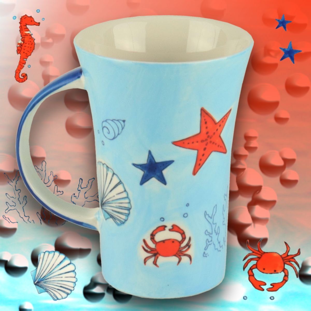 Coffee-Pot Keramik-Becher Keramik Becher the Mila Save Mila Ocean,