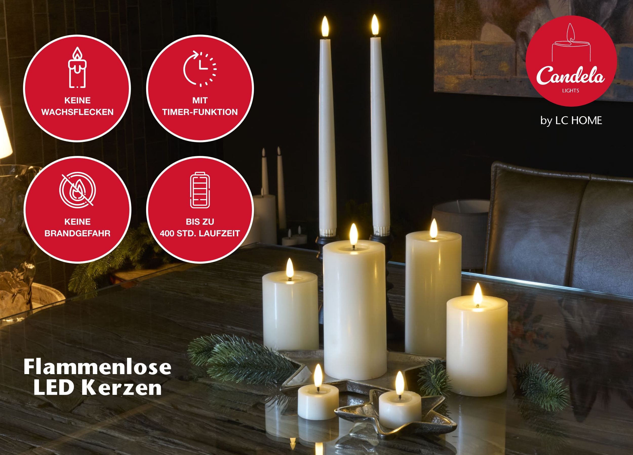 LC Home LED-Kerze Candela Lights LED günstig online kaufen