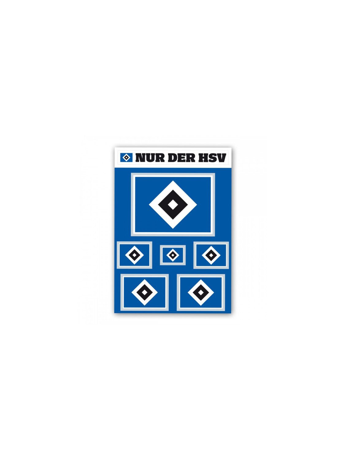 VertriebsArena GmbH Aufkleber HSV Aufkleber-Set "Raute" – Bild 2 von 2