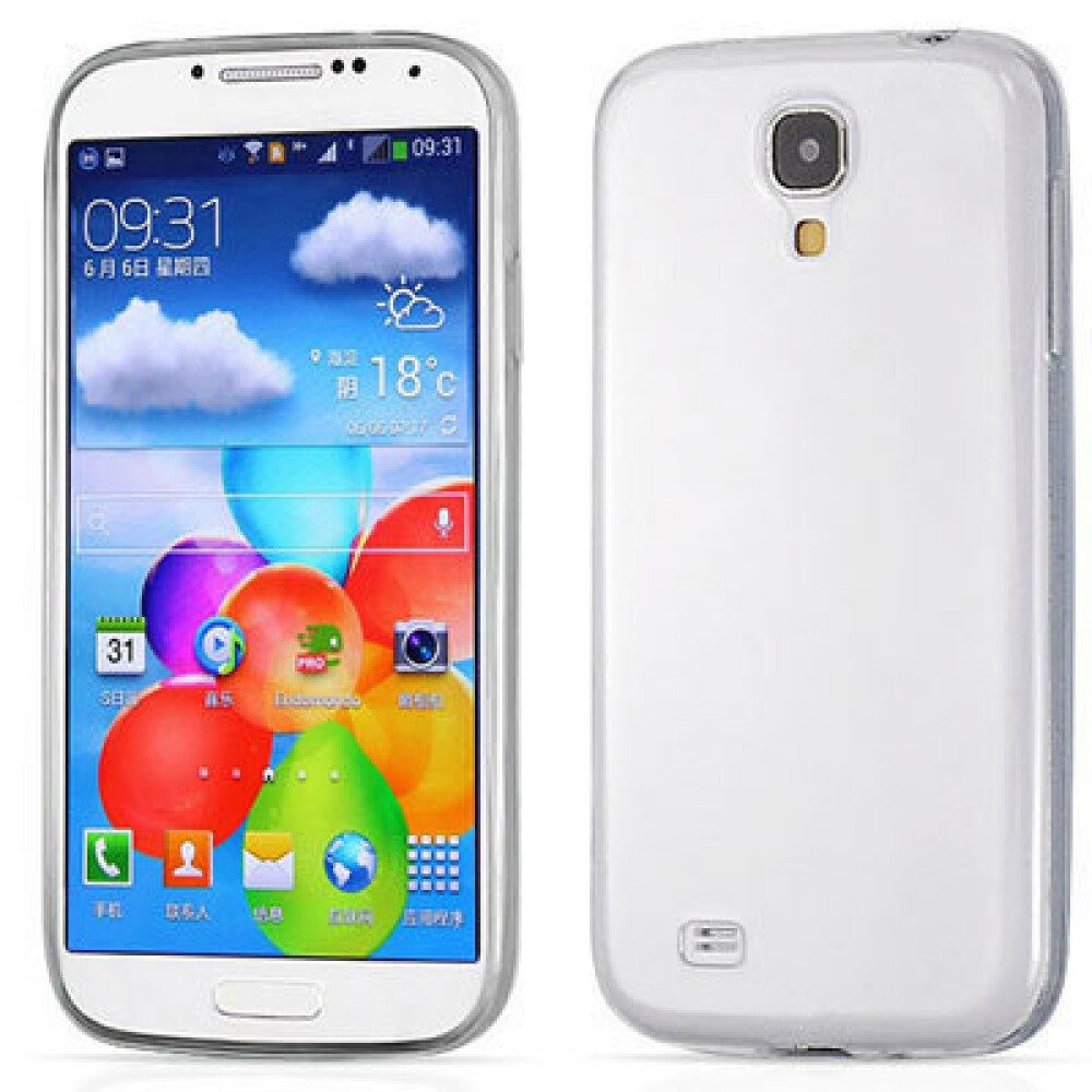 Handytasche Silikonhülle für Samsung S4 Transparent Handyhülle Tasche Schutz (Bumper)