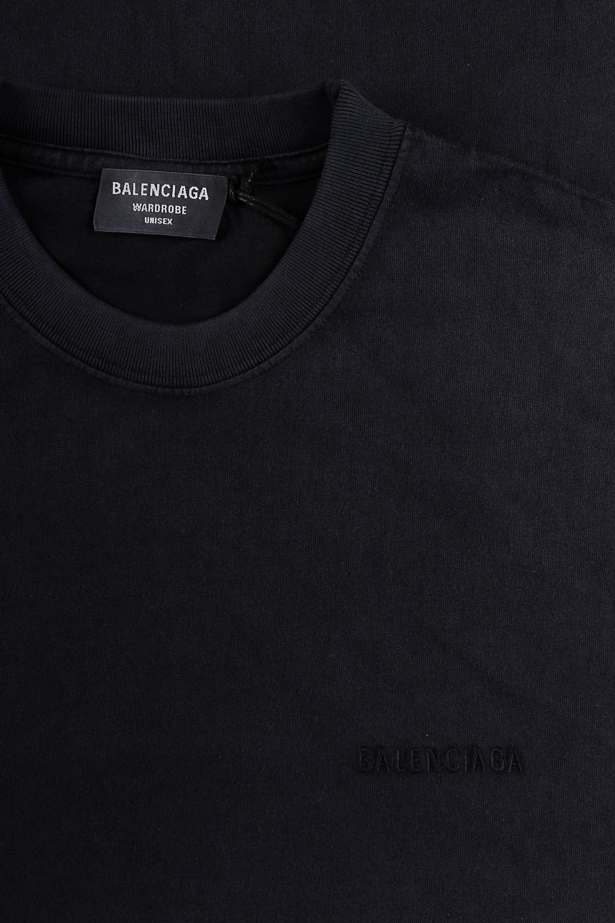 Balenciaga T-Shirt Balenciaga Herren T-Shirt 612966 TLVB9 TEE LOGO