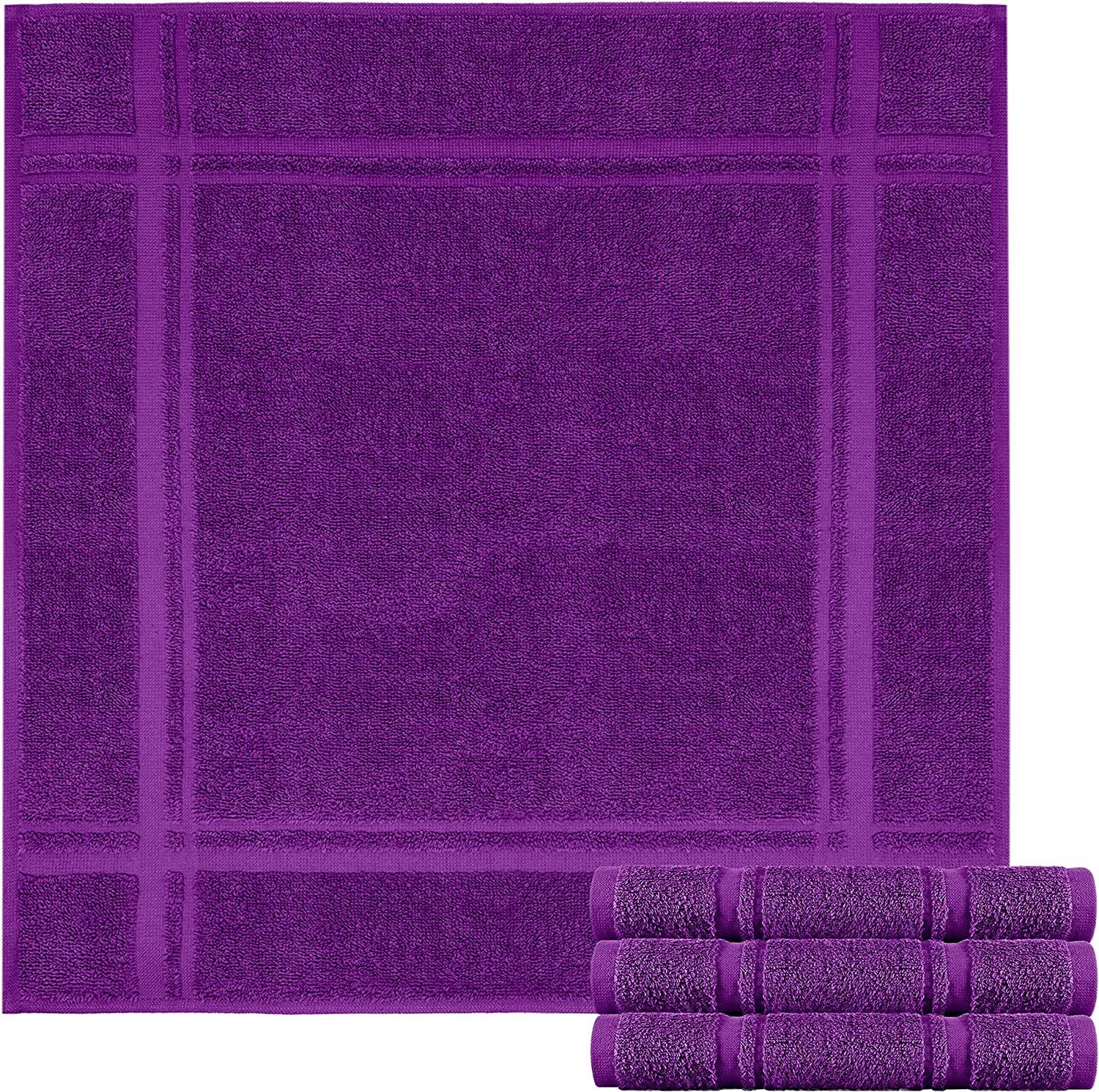 Lashuma Geschirrtuch - Premium, (Spar - Set, 4-tlg., 4er Frottee Küchenhandtücher 50x50 cm), aus 100% Baumwolle, extra saugstarkt und langlebig