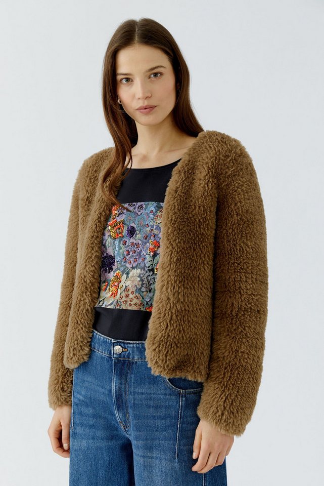 Oui Strickjacke Lässig geschnitten