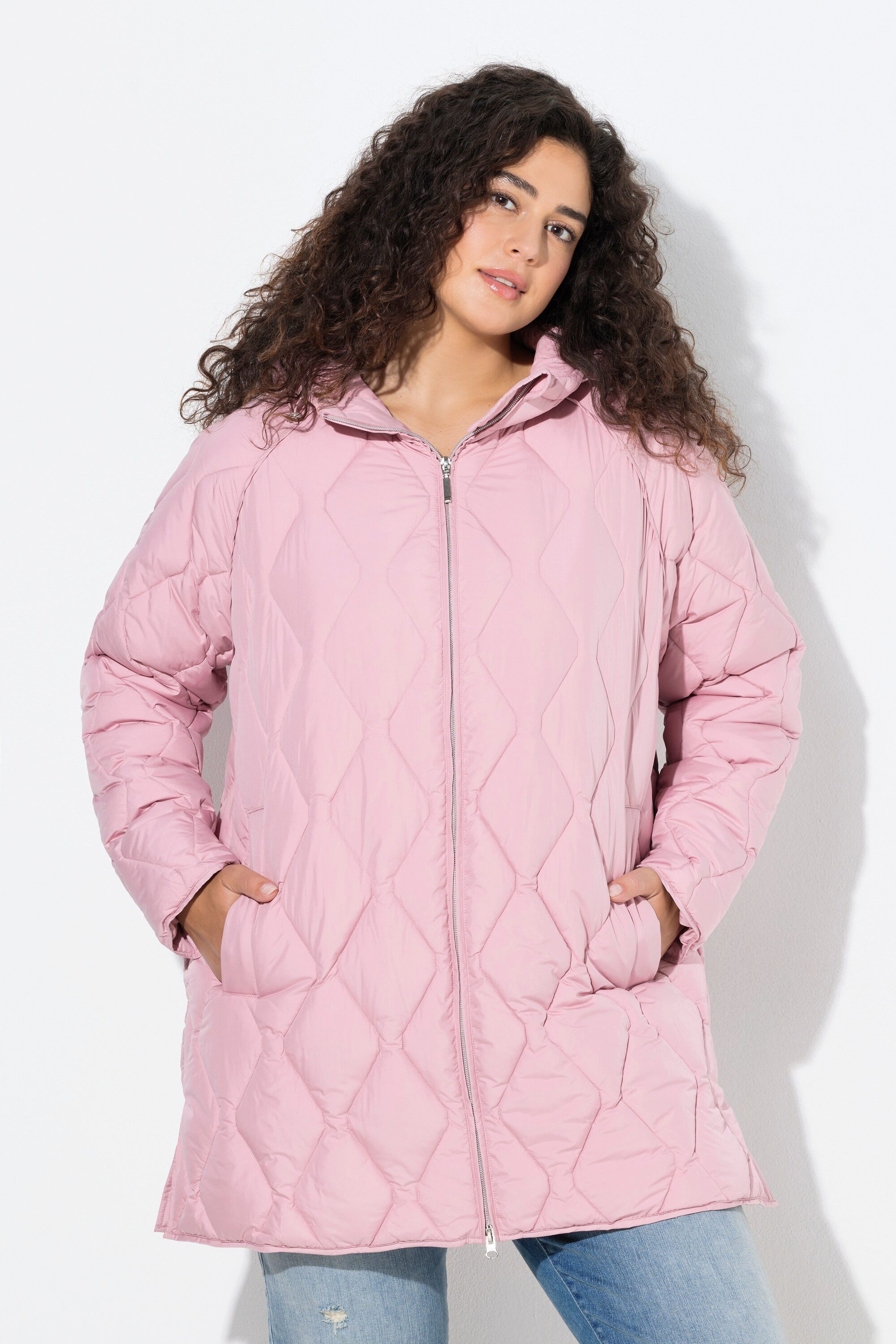 Ulla Popken Steppjacke HYPRAR Steppjacke 2-Wege-Zipper