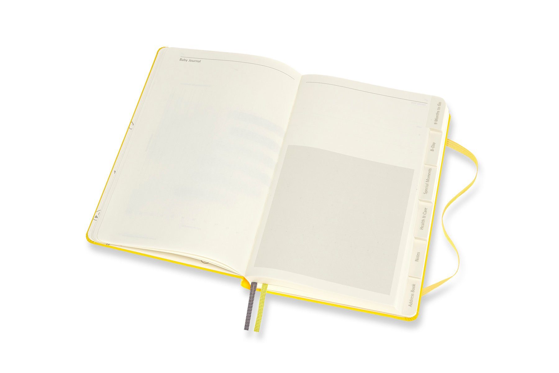 mit Baby Groß Journal Einband Passion - Gelb MOLESKINE Notizbuch, - festem - 70g-Papier - (13x21)