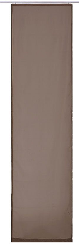 ELBERSDRUCKE Schiebegardine Feel Good (1 St), Klettband, transparent, Voile