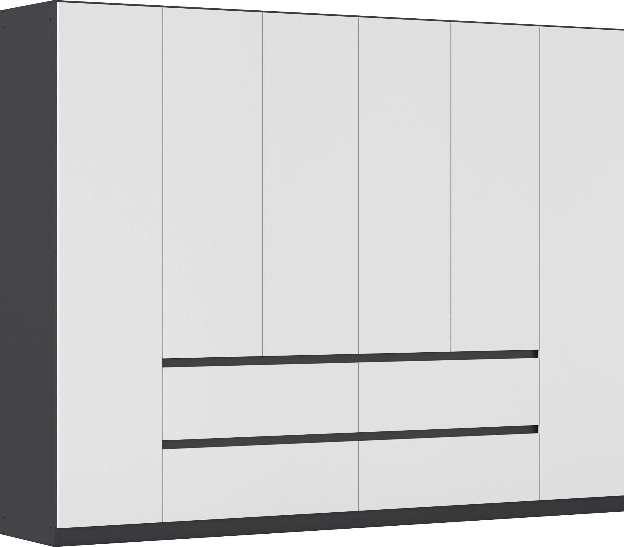 rauch Drehtürenschrank Kleiderschrank Schrank Garderobe Garderobenschrank MAINZ grifflose Front, Außentüren mit Push-to-Open Funktion MADE IN GERMANY