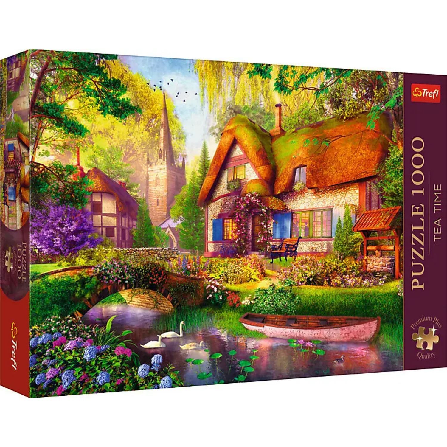 Trefl Puzzle Tea Time: The Woodland Cottage, 1000 Puzzleteile