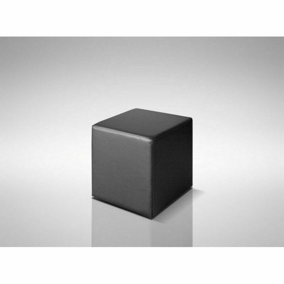 JVmoebel Hocker, Hocker Kubus Würfel Fußhocker Sitzhocker Sitzpouf Wohnzimmer Designer Pufa Neu Schwarz