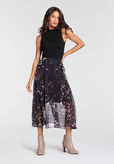 Laura Scott Chiffonkleid mit elegantem Blumen-Print - NEUE KOLLEKTION