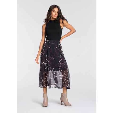 Laura Scott Chiffonkleid mit elegantem Blumen-Print - NEUE KOLLEKTION