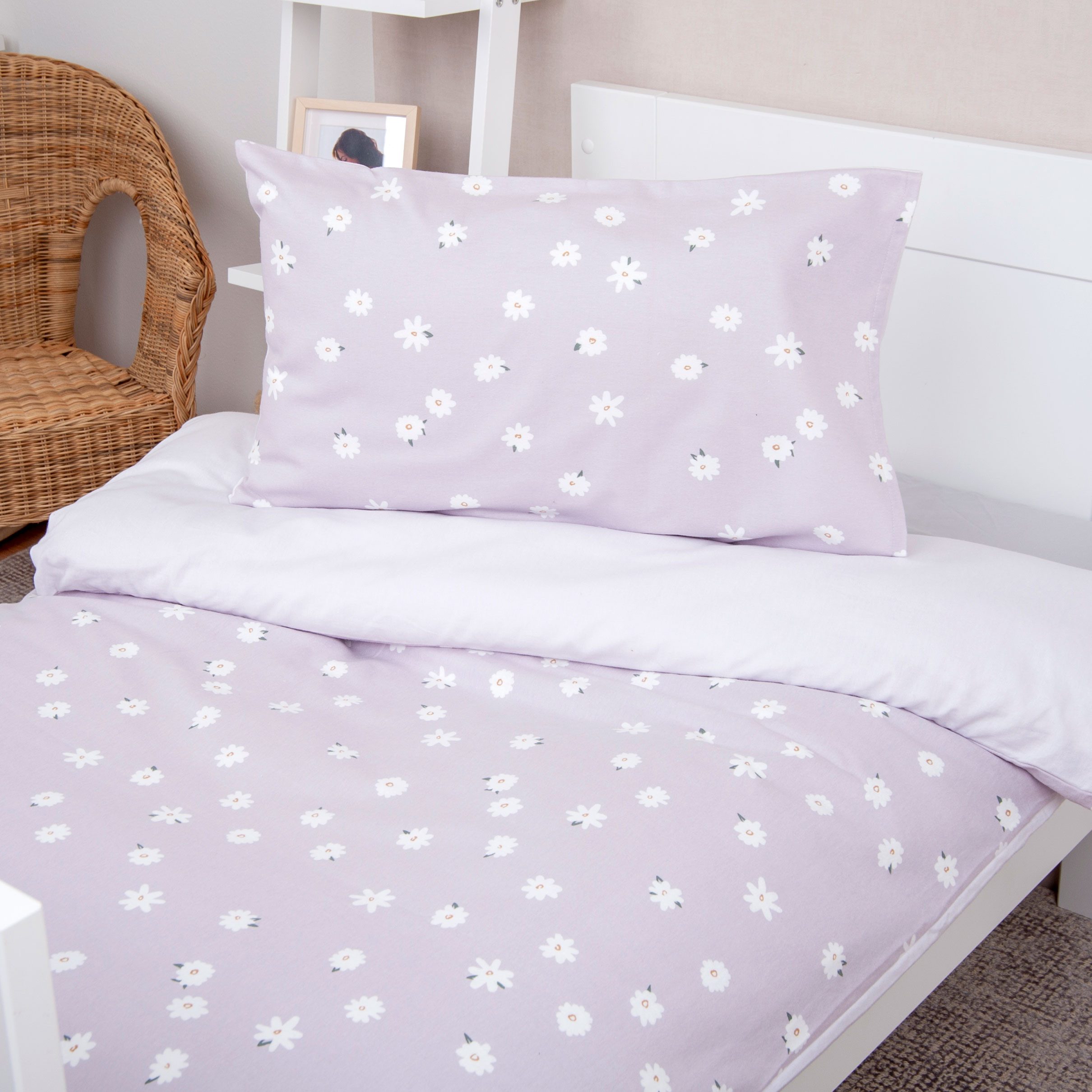Baby Best Babybettwäsche BabyBest Flower Bunny, Flanell, 2 teilig, Flanellbettwäsche