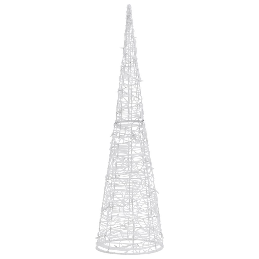 vidaXL Lichterkette 120 cm LED-Leuchtkegel Acryl Deko Pyramide Blau 120 cm