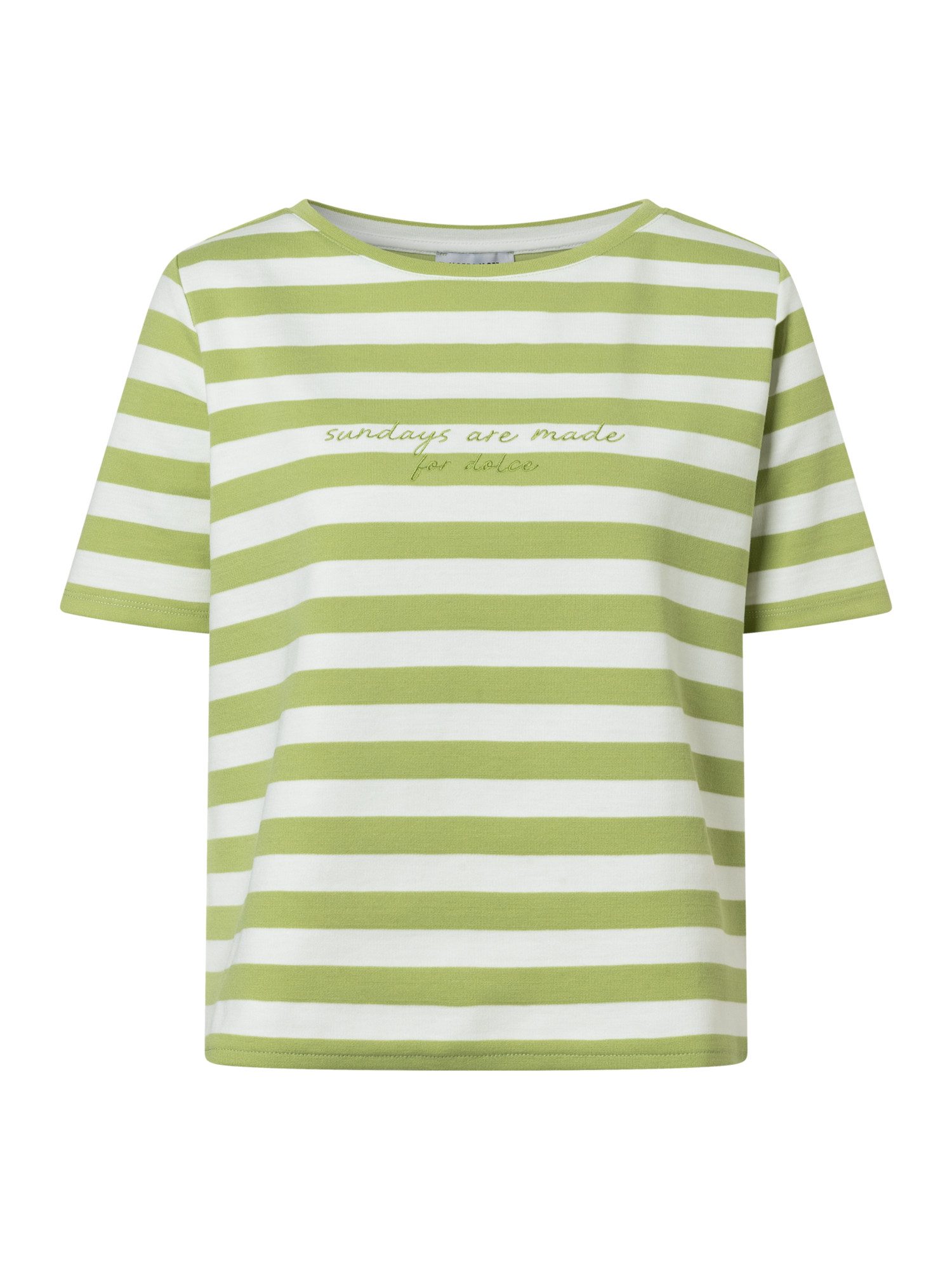 MORE&MORE Kurzarmshirt sportives Kurzarmshirt, gestreift