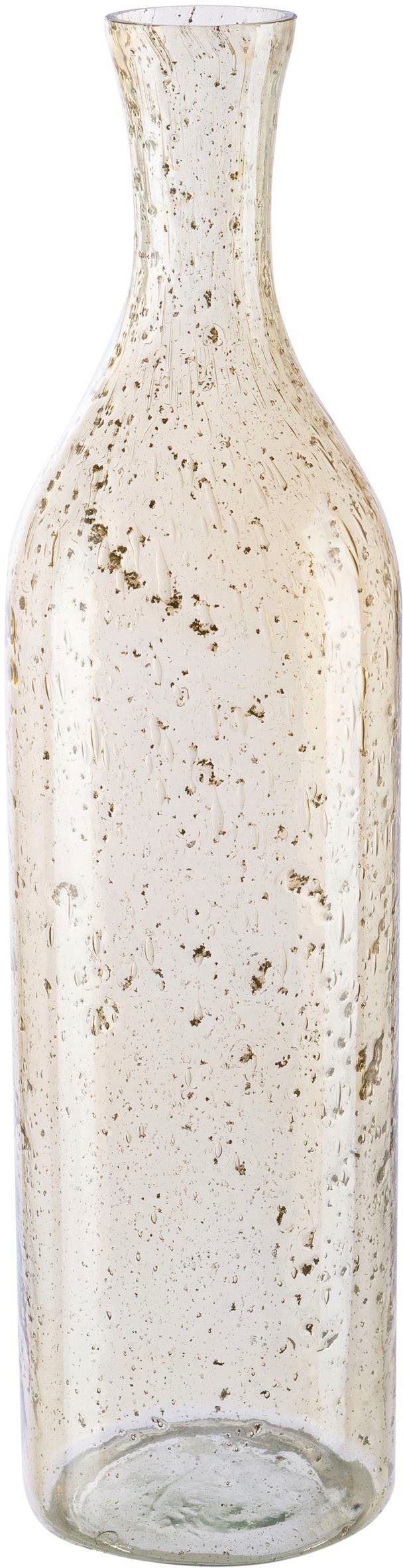 Flaschenform, St), Dekovase mit in Farbakzenten Creativ Tischvase (1 home Finish Marble