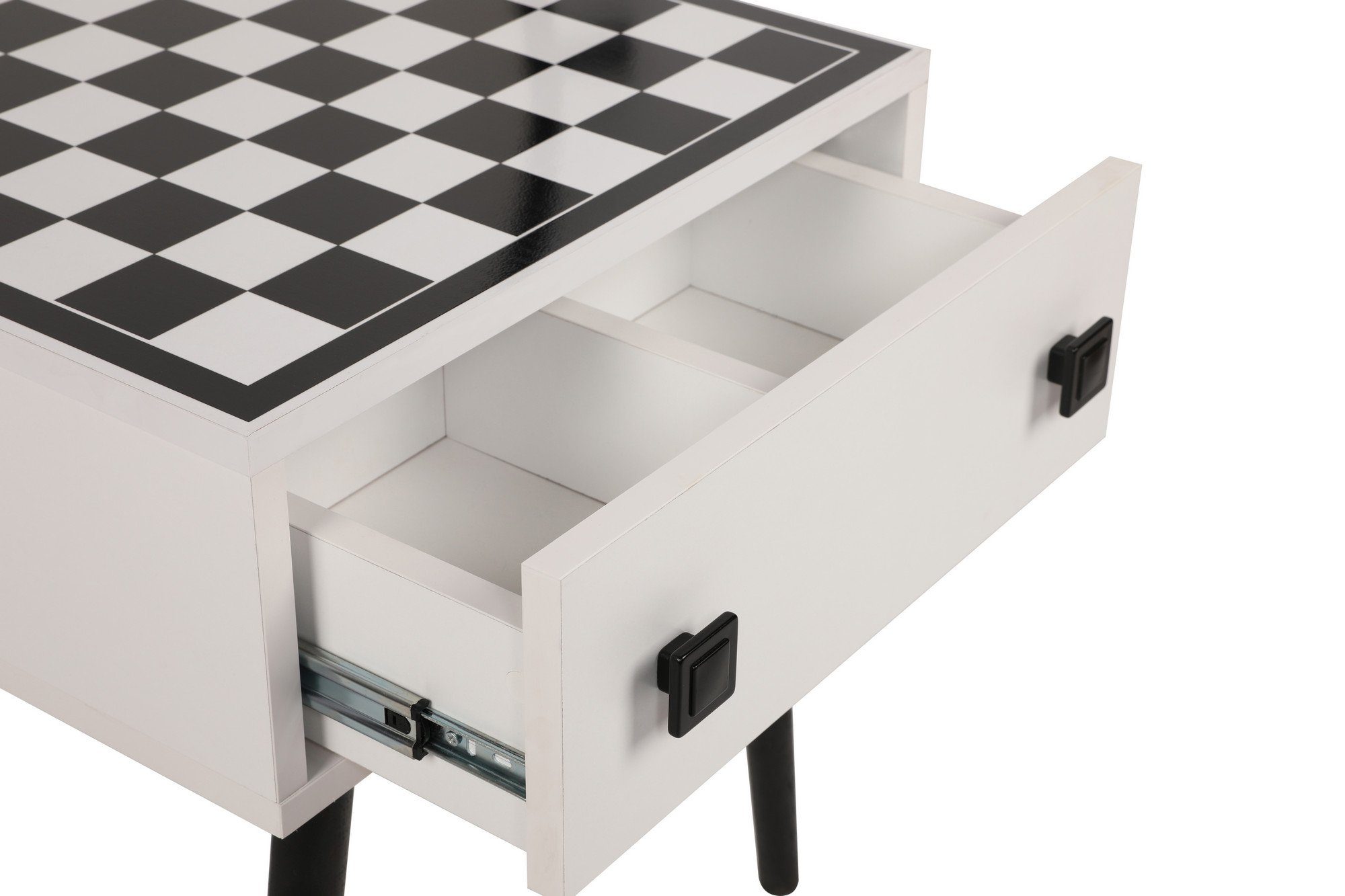 Couchtisch Weiß,Schwarz, cm Decor Skye 60x50x50 Chesso KLN,