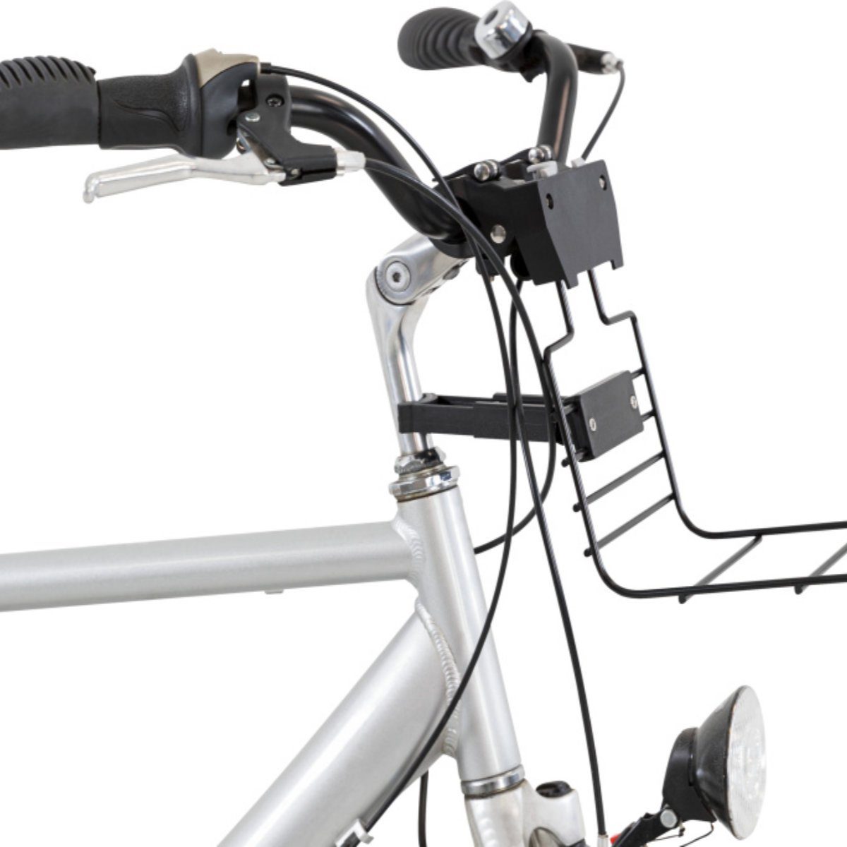 Tierfahrradkorb Halter für Front-Fahrradkorb schwarz