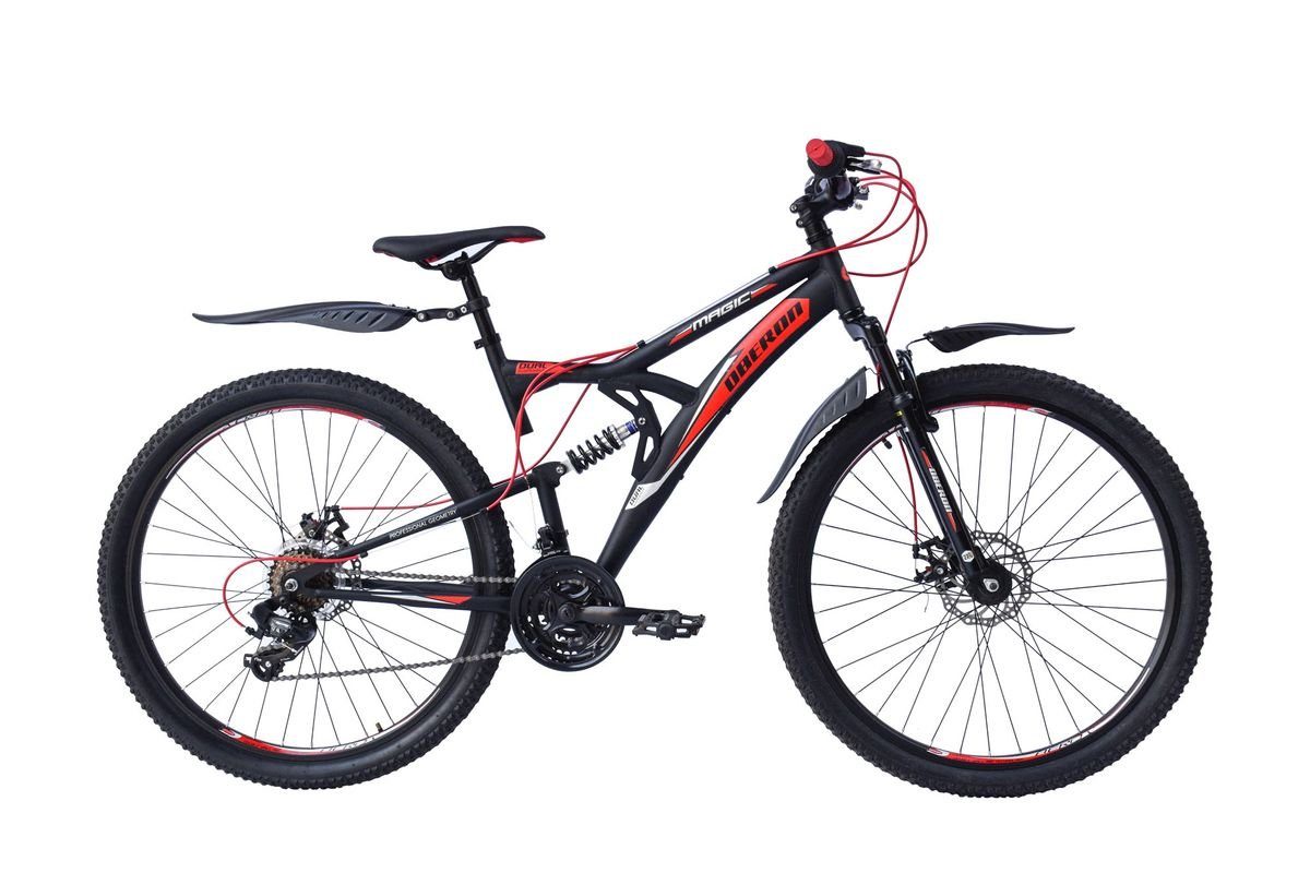 Mountainbike 27,5 Zoll Kinder Jungen Fahrrad Mountainbike MTB Fully Rad Oberon Rot