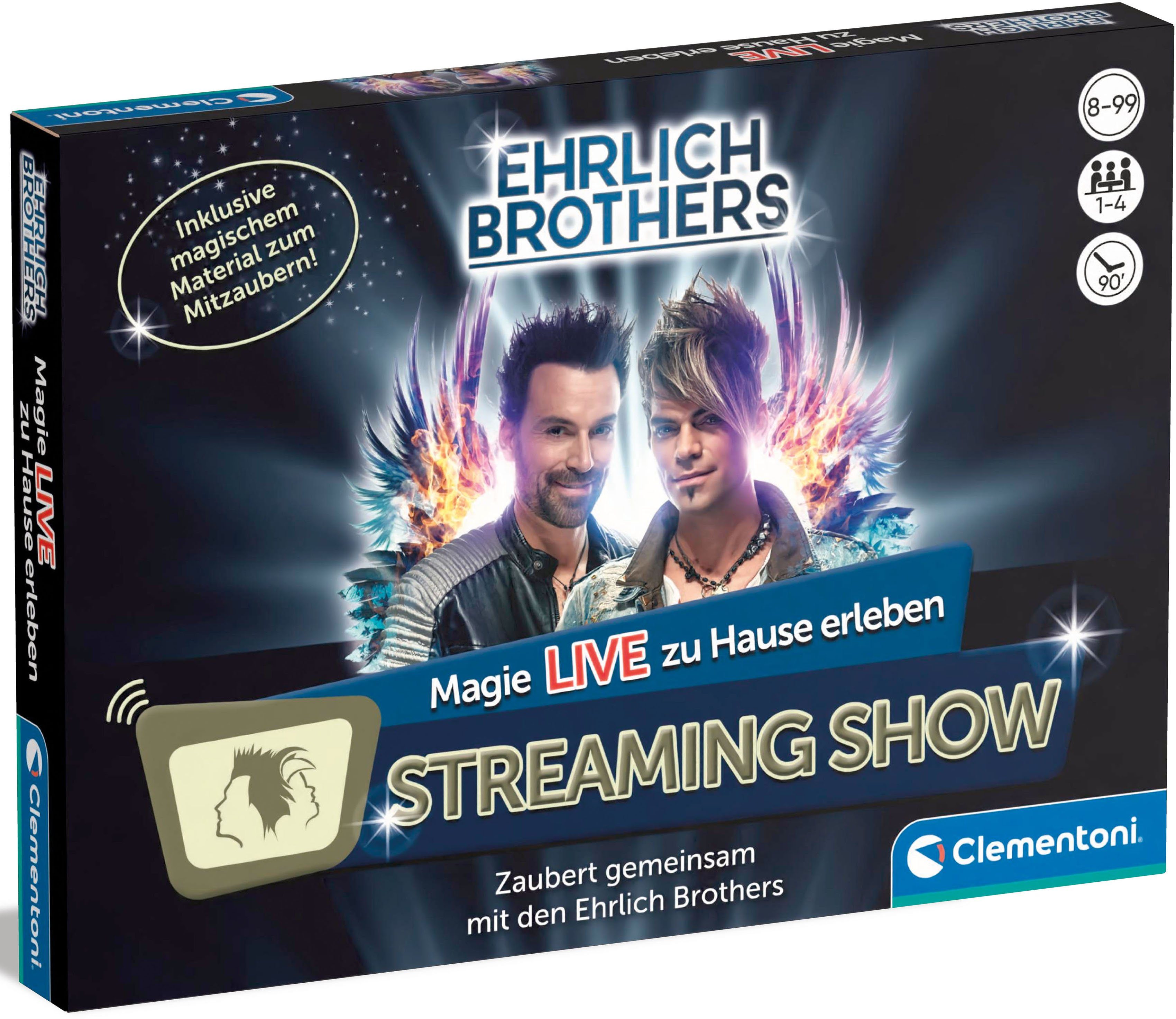 Vedes Clementoni® Brothers, Ehrlich in Streaming Europe Show, Zauberkasten Made